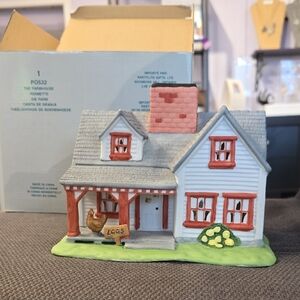 VTG PartyLite Farmhouse Ceramic Candle Holder